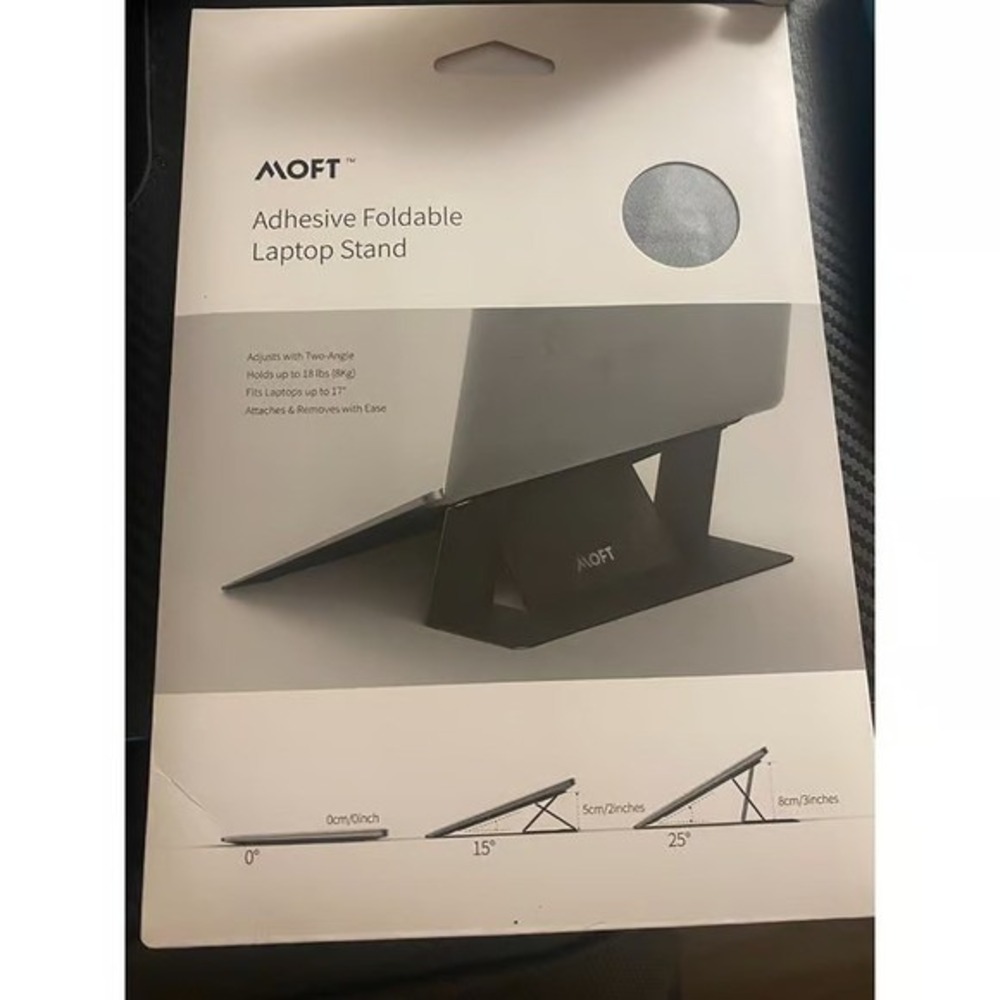 MOFT Adhesive Foldable Laptop Stand Space Gray Fits up to 17 Inch Laptops NEW
